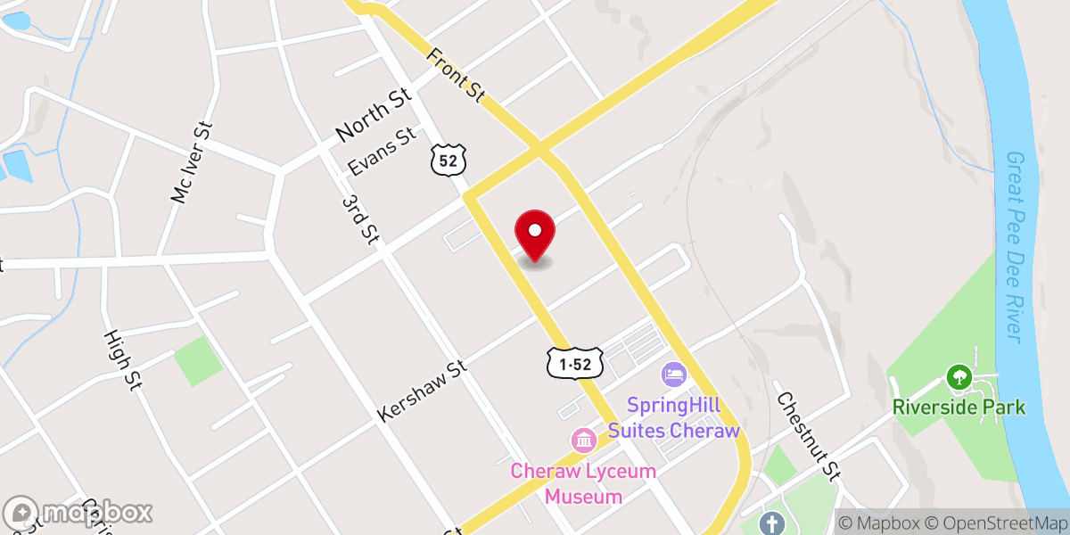 Map showing location of George Waldo Long Memorial Presbyterian Church