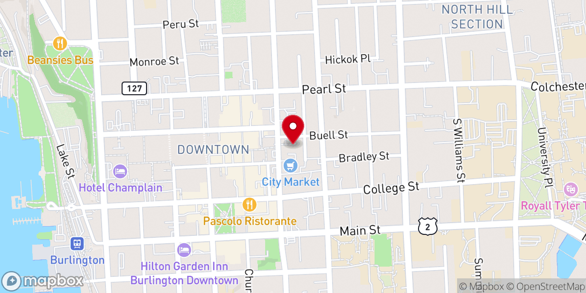 Map showing location of First United Methodist Church