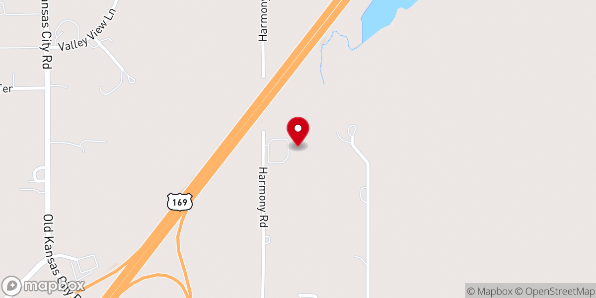 Map showing location of Living Proof Church