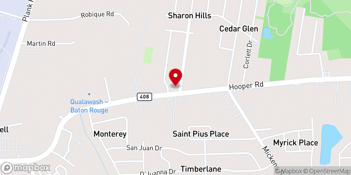 Map showing location of Providence Baptist Church