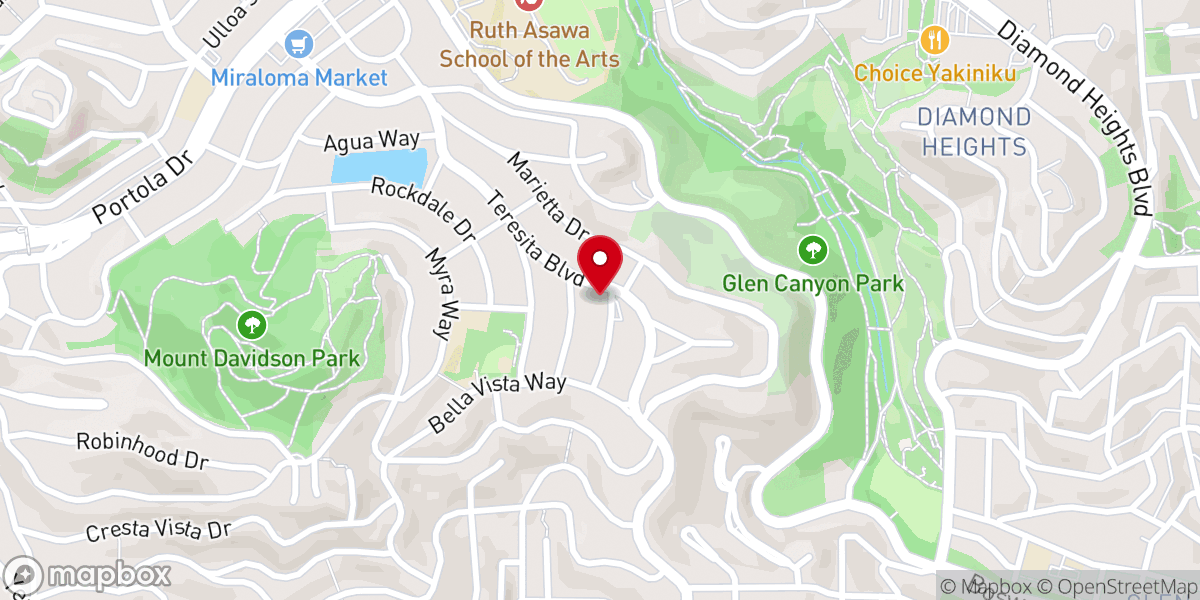 Map showing location of Cornerstone Trinity Baptist Church