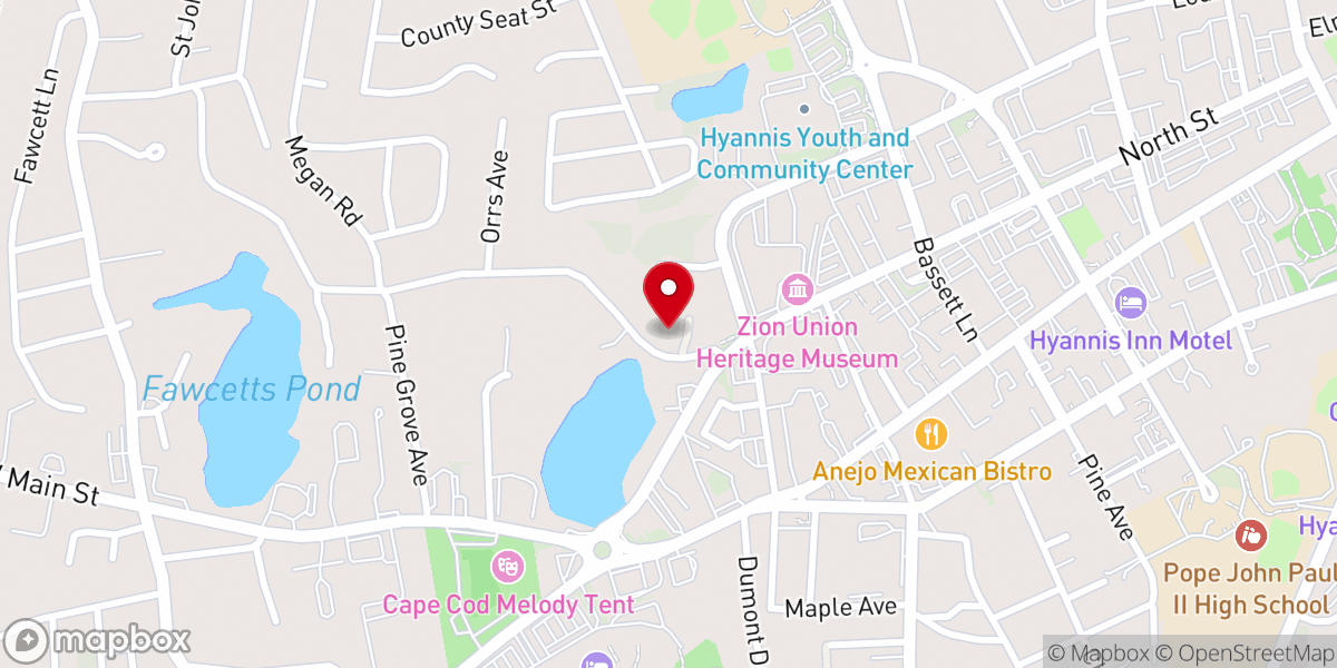 Map showing location of Living Hope Family Church