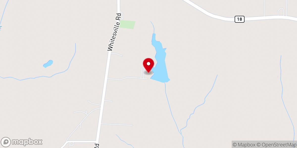 Map showing location of Oakhurst Farm Weddings & Corporate Events