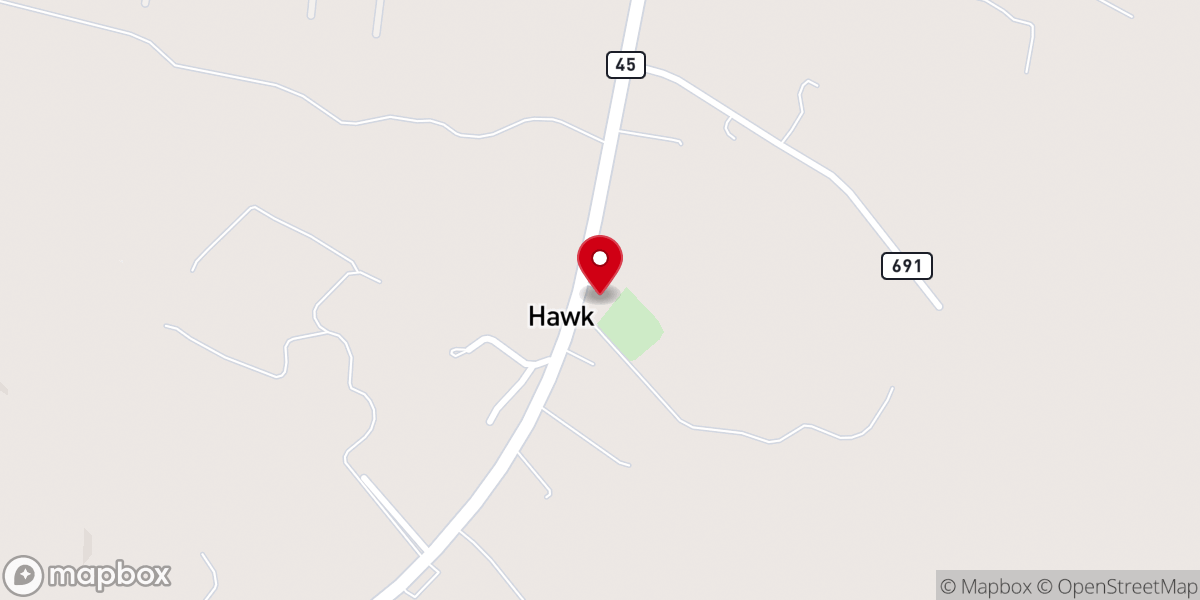 Map showing location of Antioch United Methodist Church