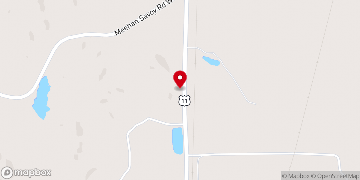 Map showing location of Meridian Church