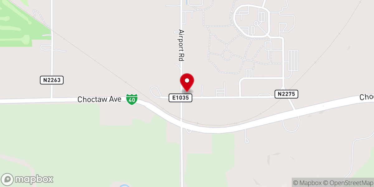 Map showing location of Koinonia Indian Mennonite Church