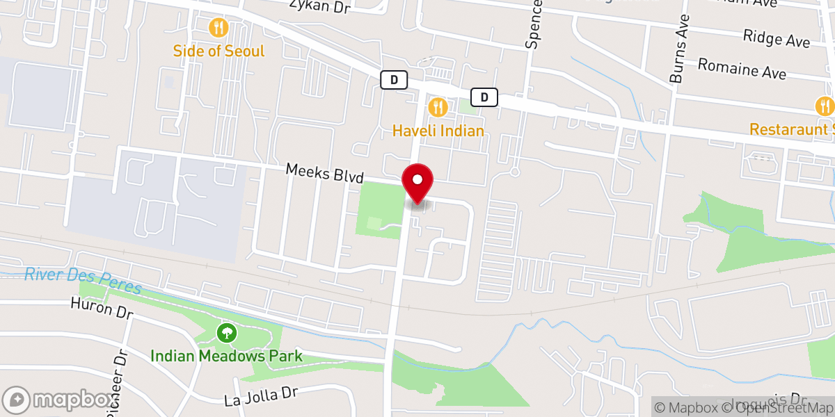 Map showing location of St Luke Ame Church