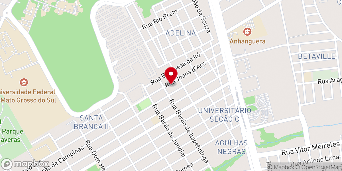 Map showing location of IGREJA BATISTA JANELAS DO CÉU