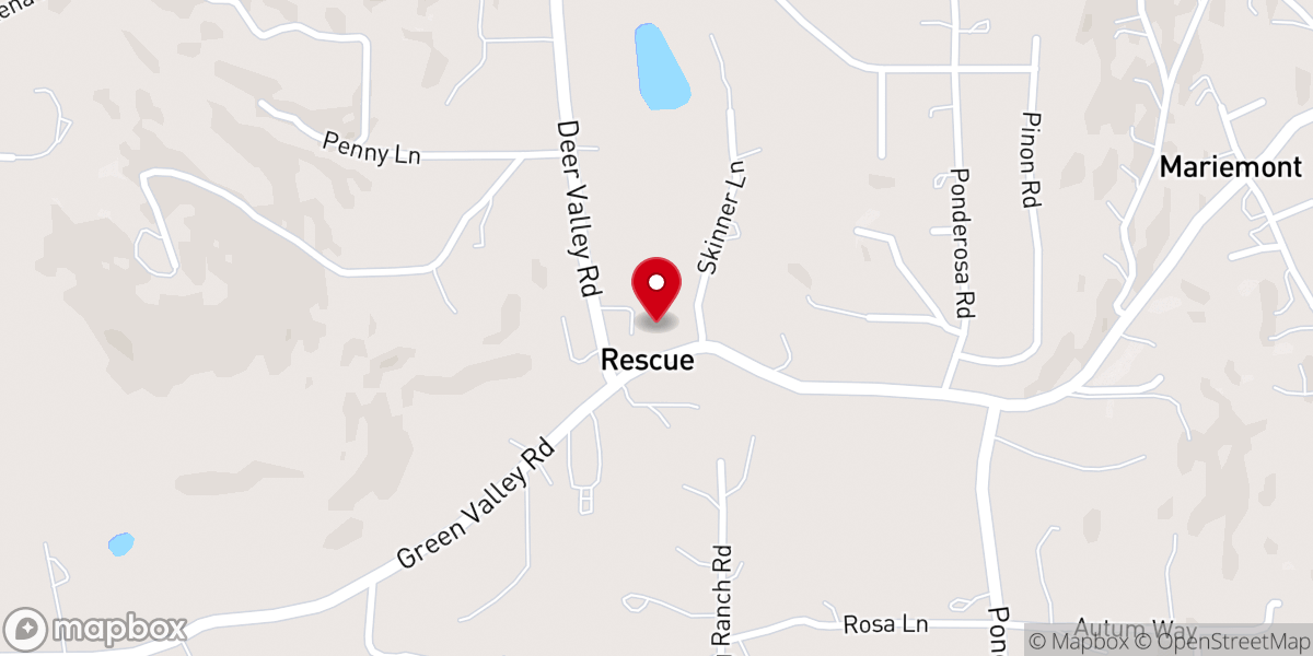 Map showing location of Rescue Baptist Church