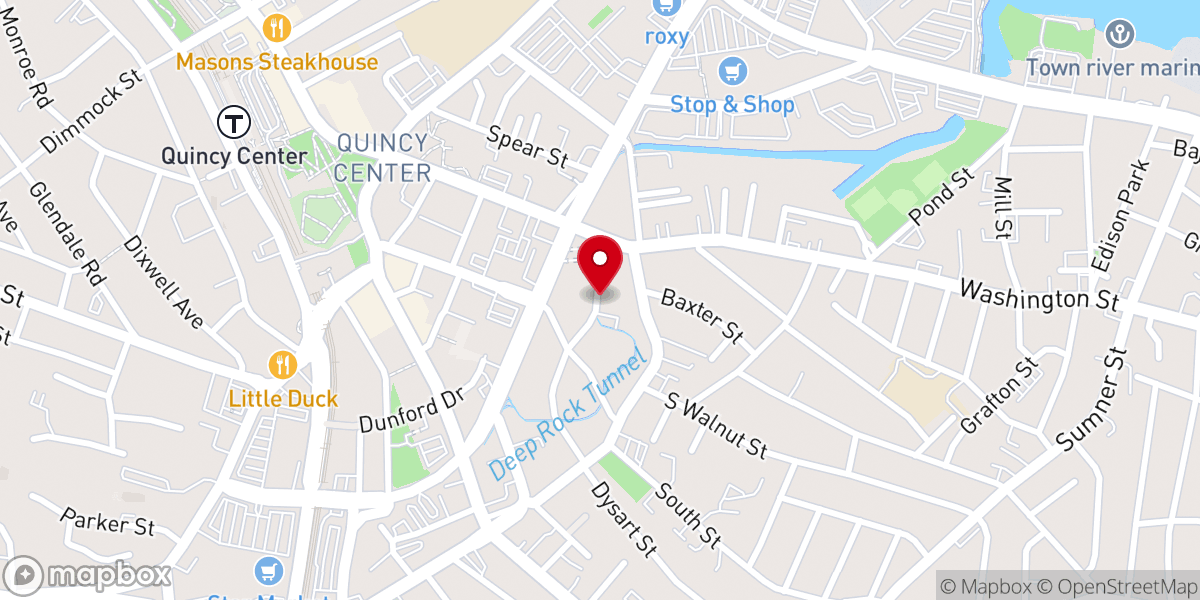 Map showing location of Fort Square Presbyterian Church