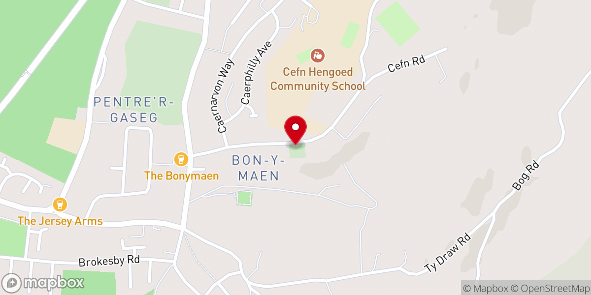 Map showing location of Adulam Welsh Baptist Chapel