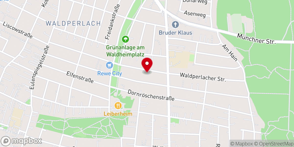 Map showing location of Jubilatekirche - Evangelisch-Lutherische Kirchengemeinde München - Jubilatekirche
