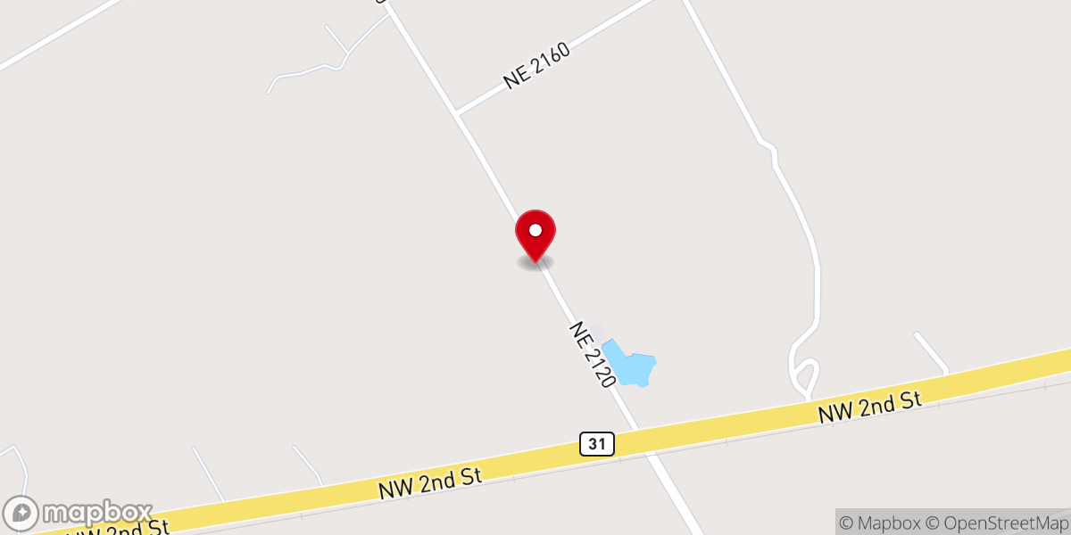 Map showing location of Goodhope Church