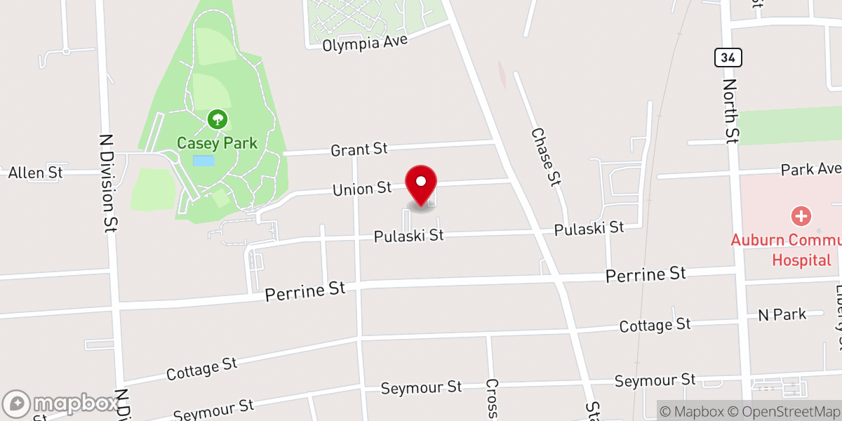 Map showing location of St Hyacinths Church