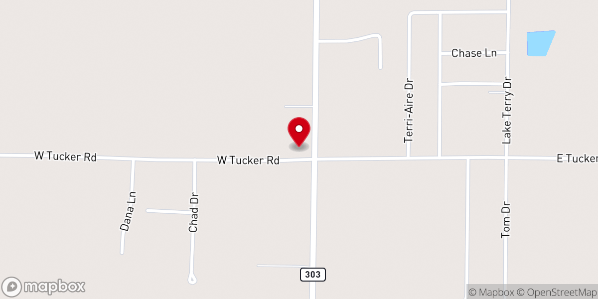 Map showing location of Calvary Community Church