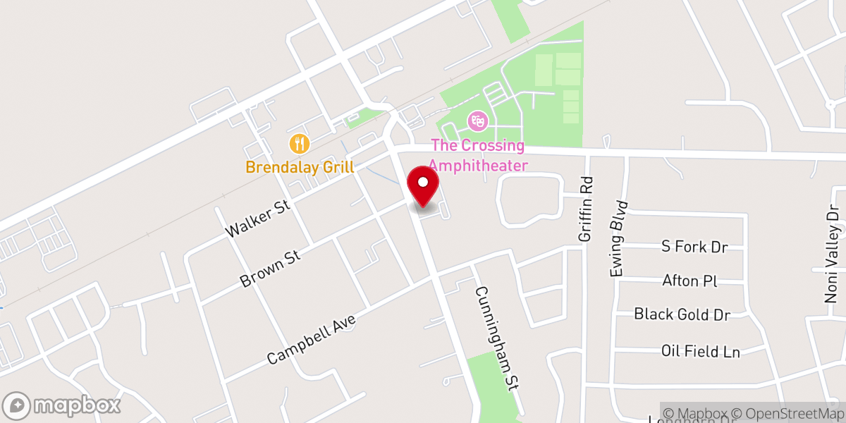Map showing location of Arlington Presbyterian Church