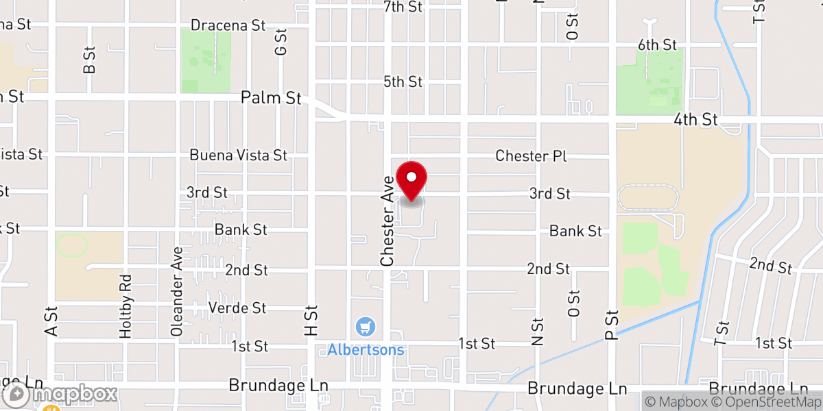 Map showing location of Loving Way Church of God in Christ