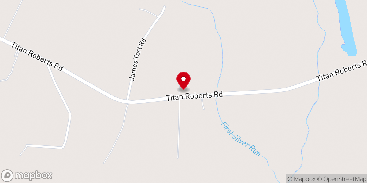 Map showing location of Mount Pleasant Church