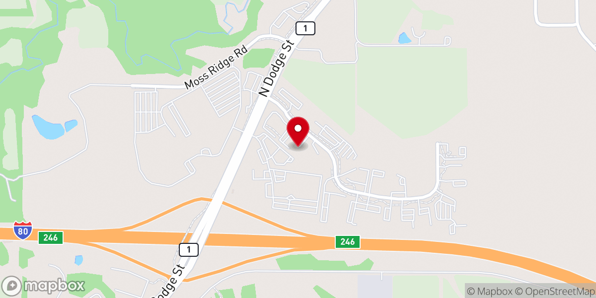 Map showing location of Southeastern Iowa Synod - ELCA