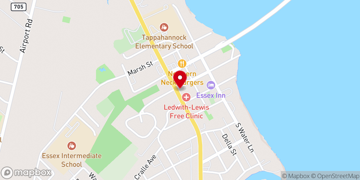Map showing location of Fitzgerald’s Irish Pub and Sports Bar