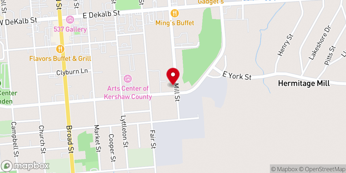 Map showing location of New Beginning Family Worship Center