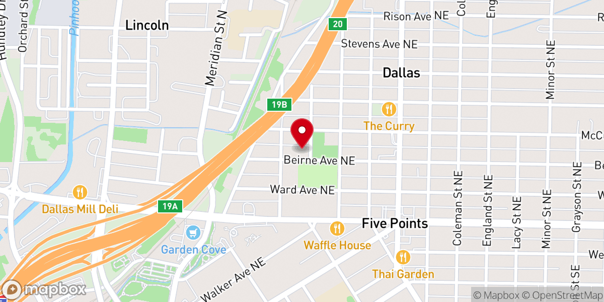 Map showing location of Draper Memorial Church