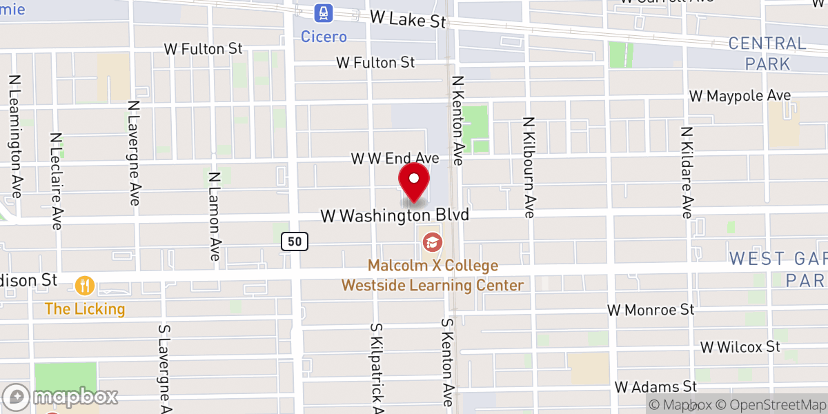 Map showing location of New Evangelical Bible Church