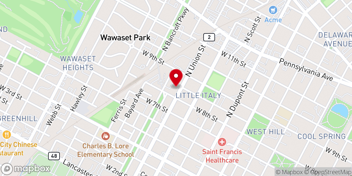 Map showing location of The Universal Church