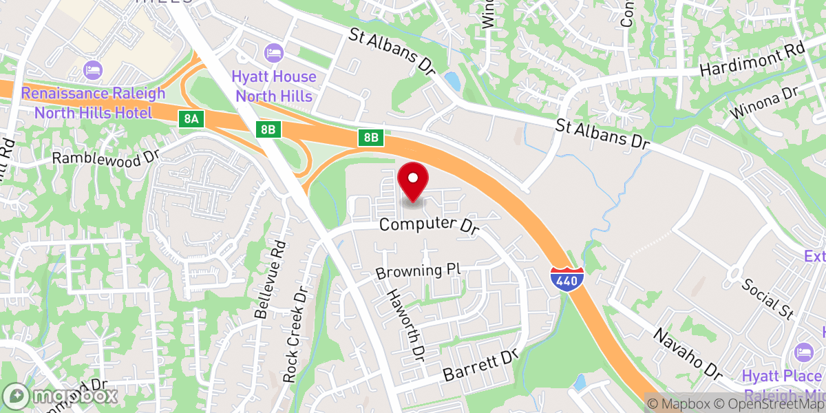 Map showing location of United Methodist Center for Pastoral Psychotherapy and Pastora