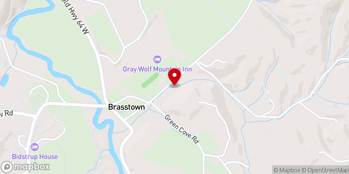 Map showing location of Jenkins Church