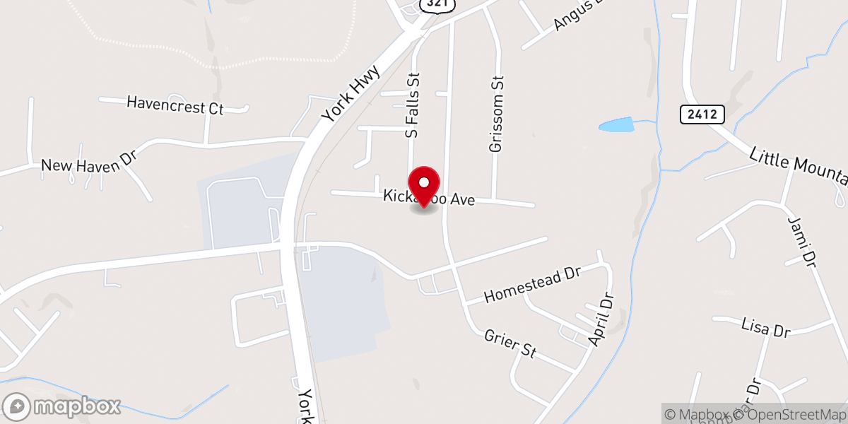 Map showing location of St George Syrian Orthdox Church Charlotte (Gastonia)