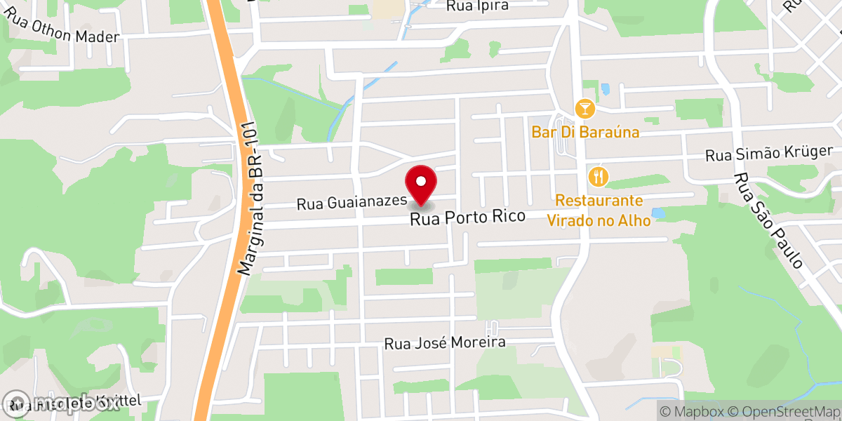 Map showing location of Assembleia de Deus Porto Rico - Setor 39