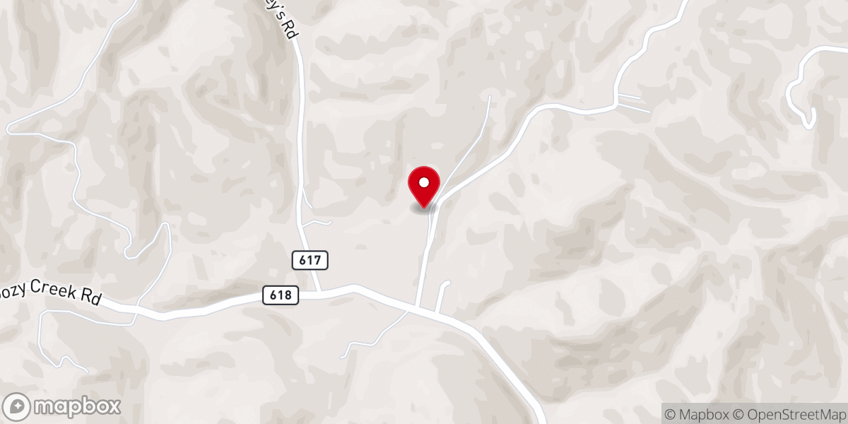 Map showing location of Booher's Chapel