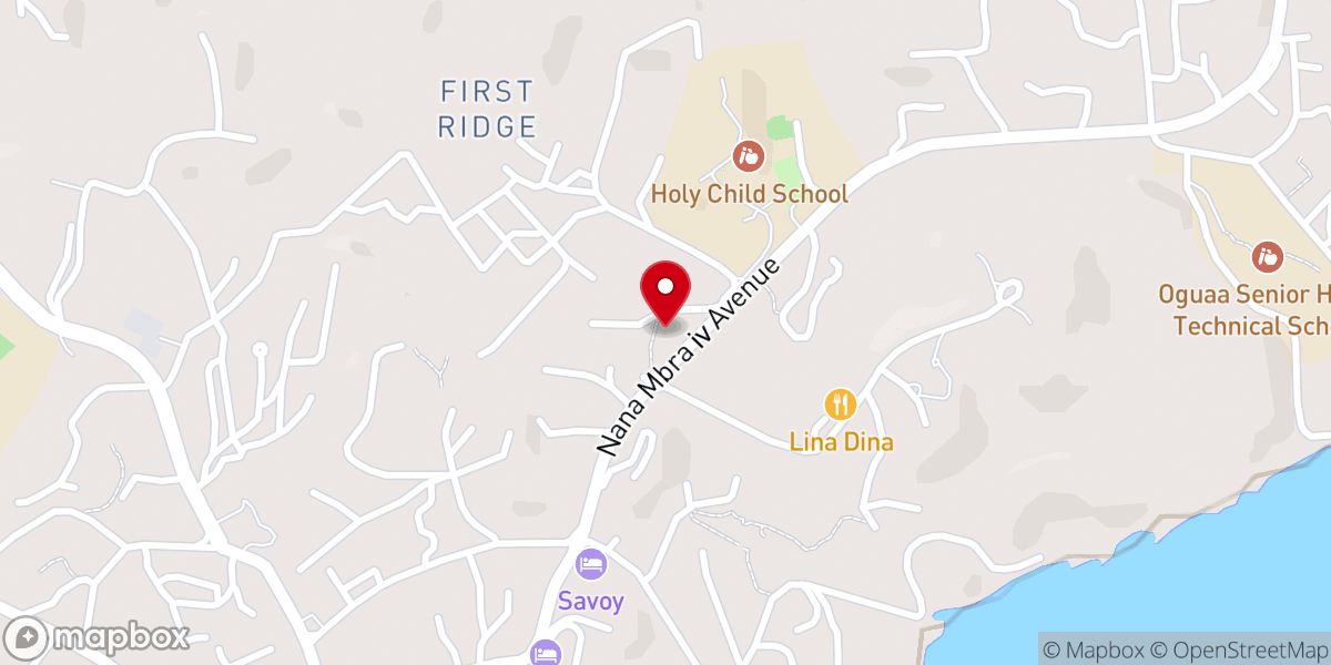 Map showing location of Saint Joseph Catholic Church - Amanful