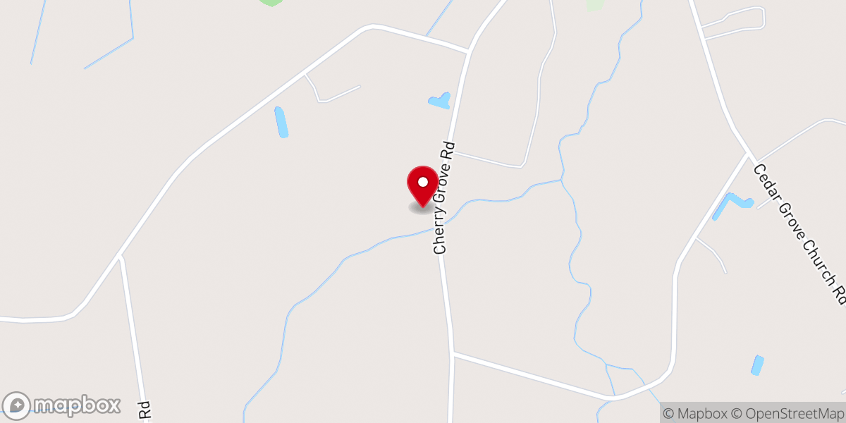 Map showing location of Mt Tabor Baptist Church