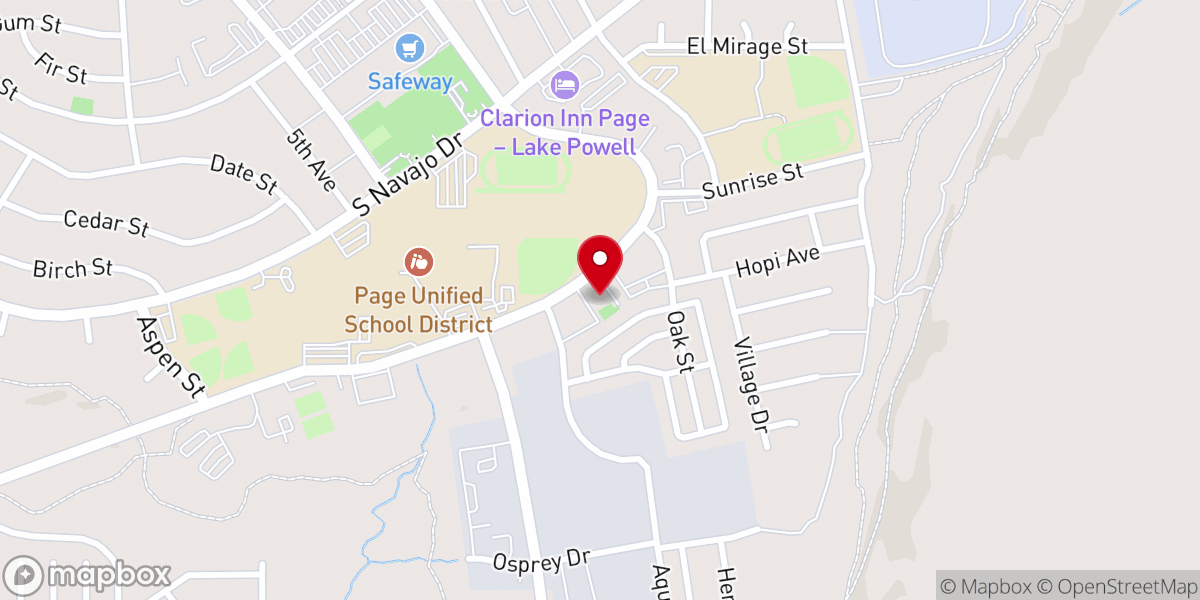 Map showing location of Shepherd Preschool