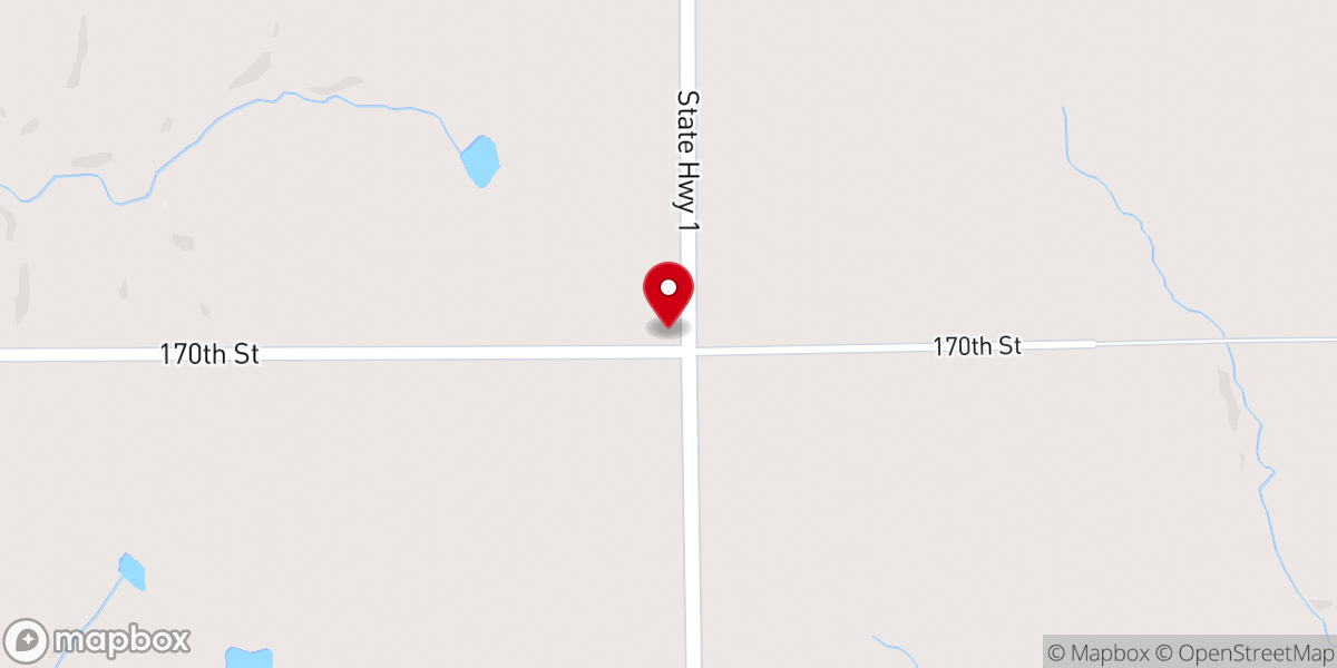 Map showing location of Mount Zion Church