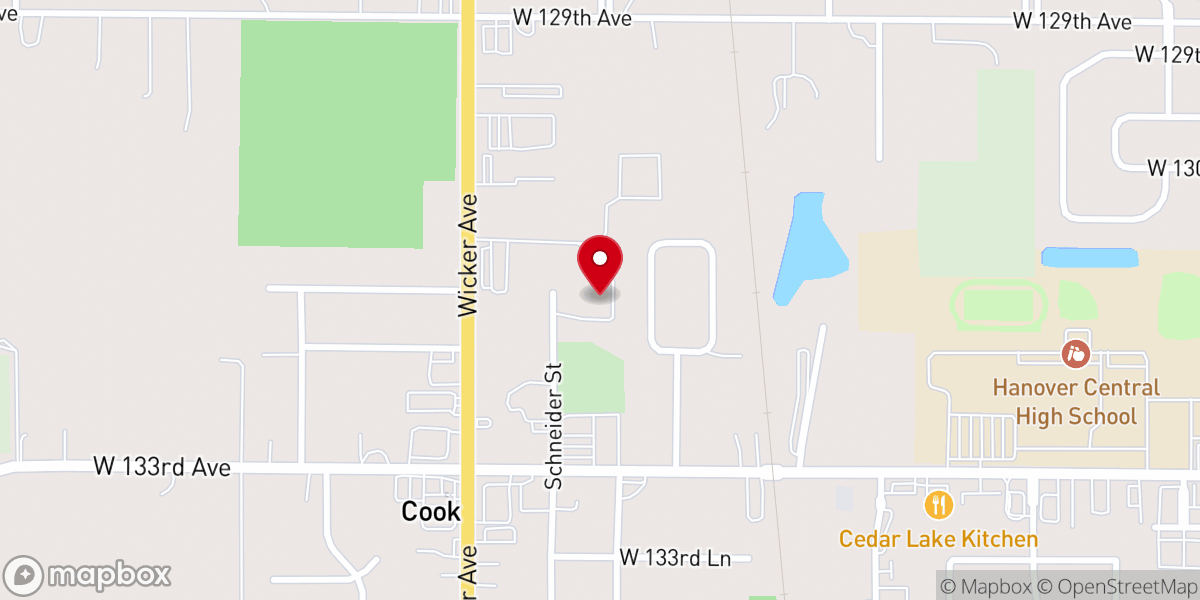 Map showing location of Great Oaks Banquets & Events