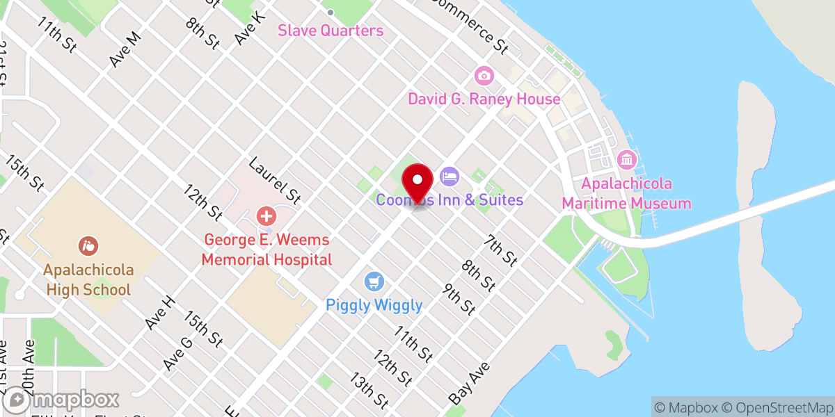 Map showing location of Mt Zion Baptist Church