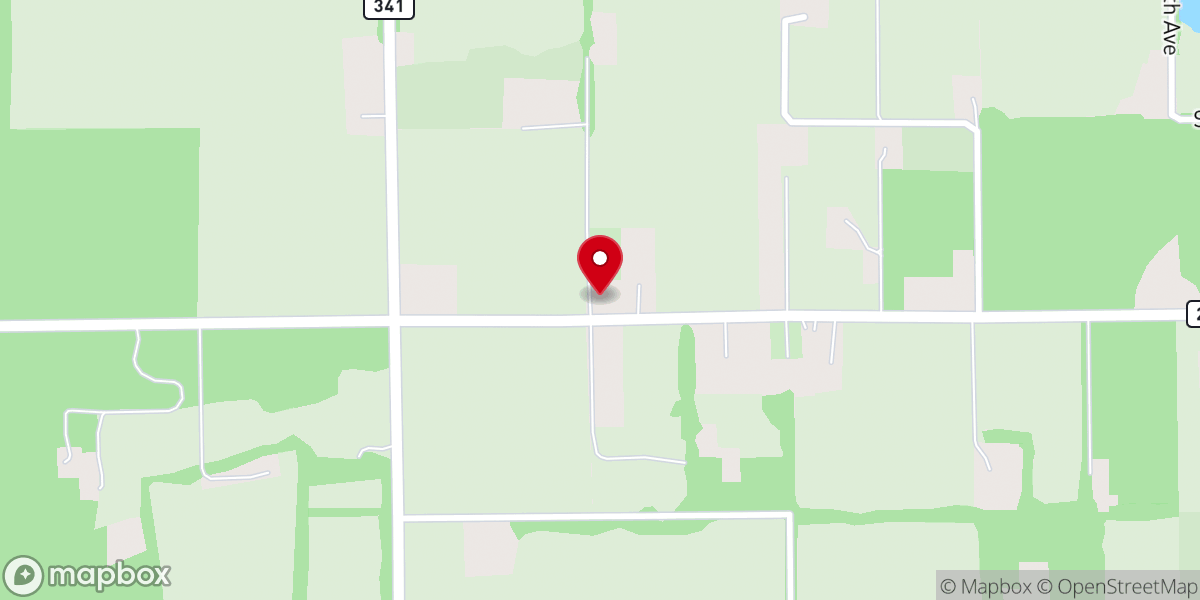 Map showing location of Midway Church of Christ