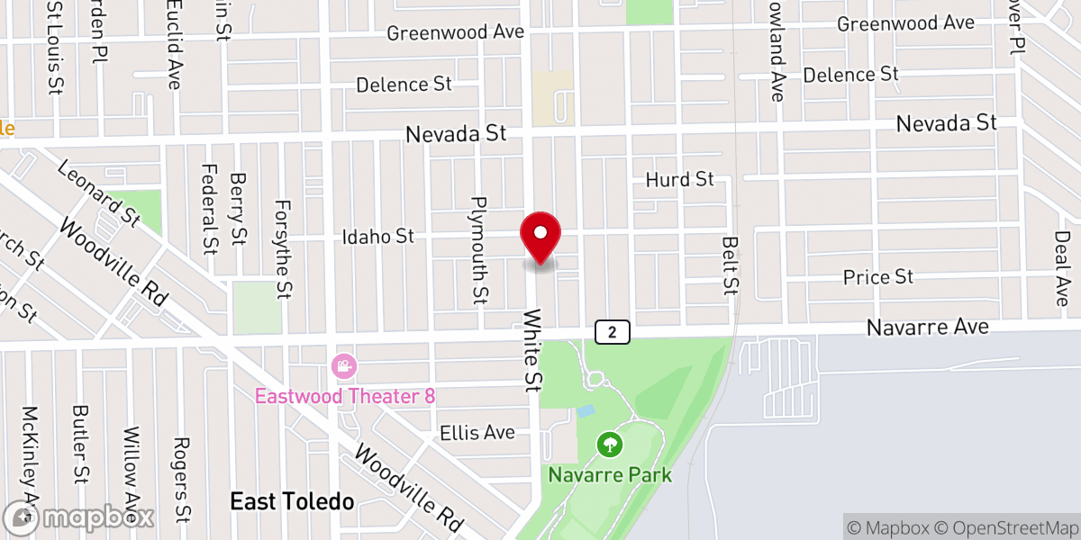 Map showing location of St Thomas Aquinas Church