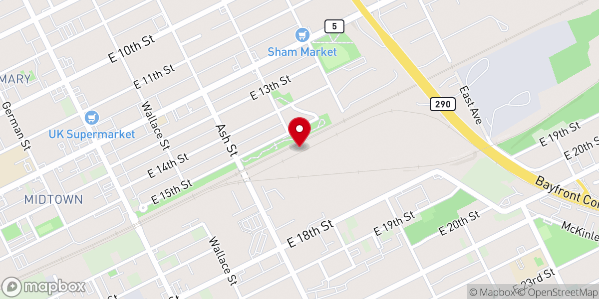 Map showing location of Believers International Worship Center