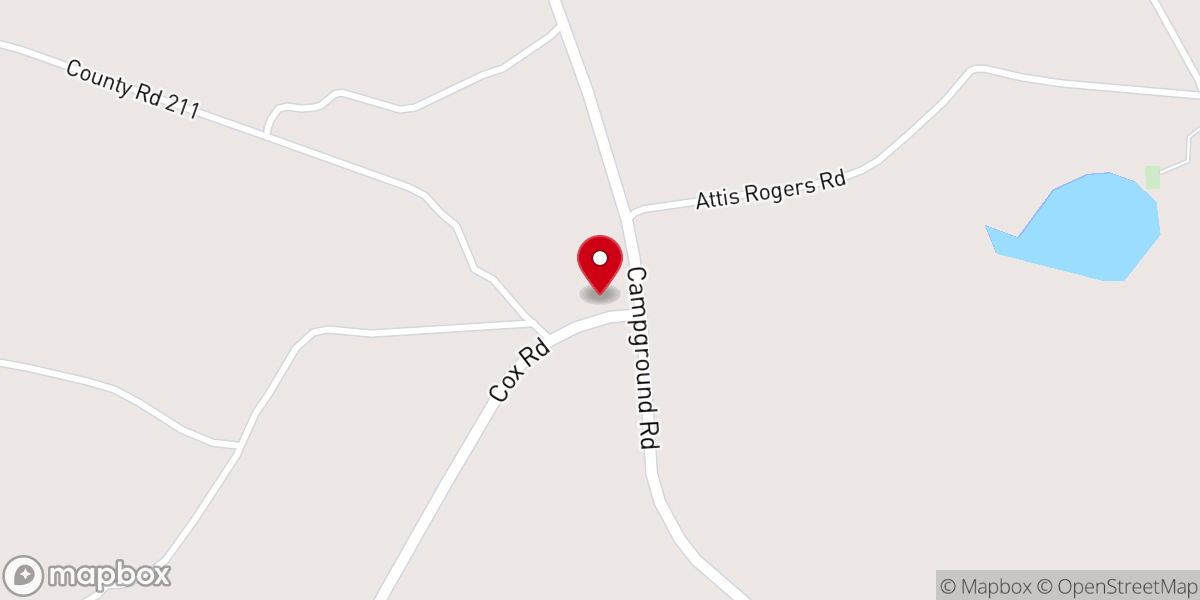 Map showing location of Dayspring Walk to Emmaus