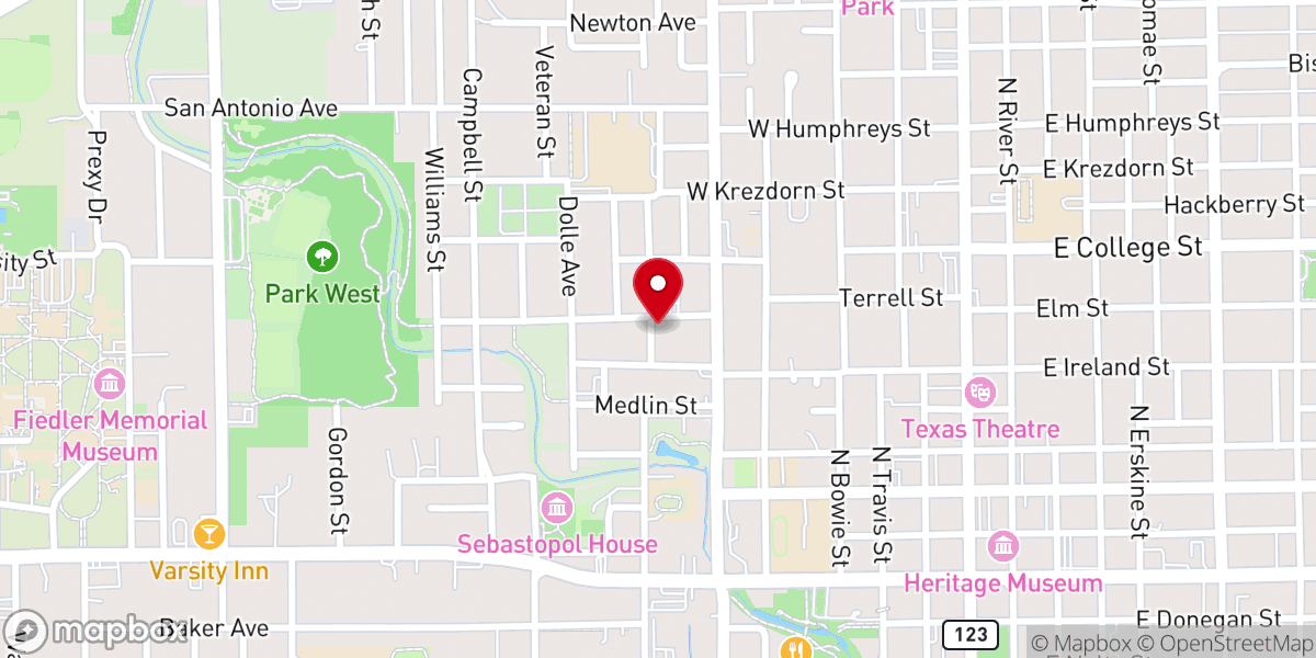Map showing location of Galatians Church of God in Christ