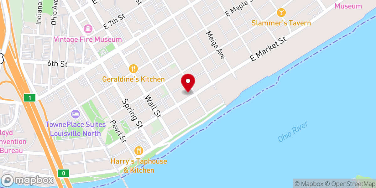 Map showing location of St. Paul's Episcopal Church