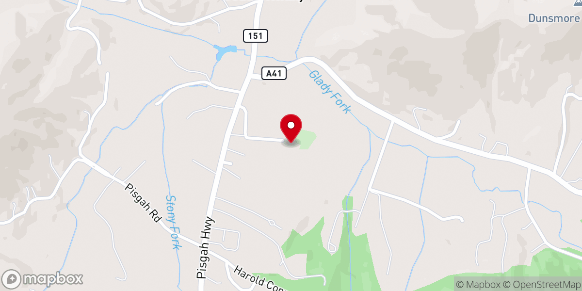 Map showing location of Mount Pisgah Church