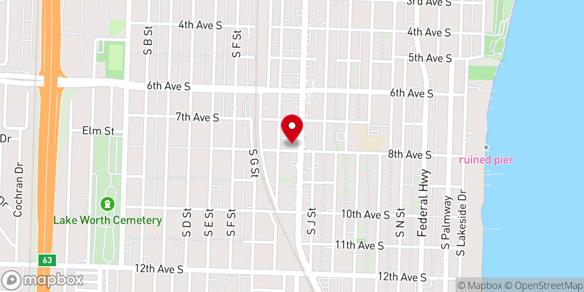 Map showing location of Ebenezer SDA Church
