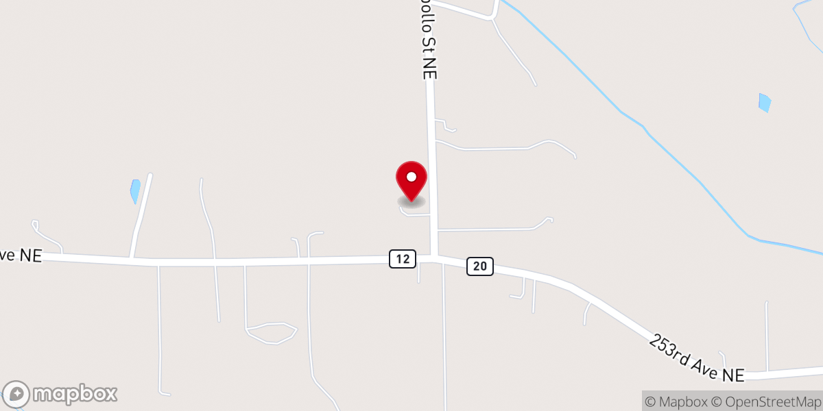 Map showing location of Country Roads Baptist Church