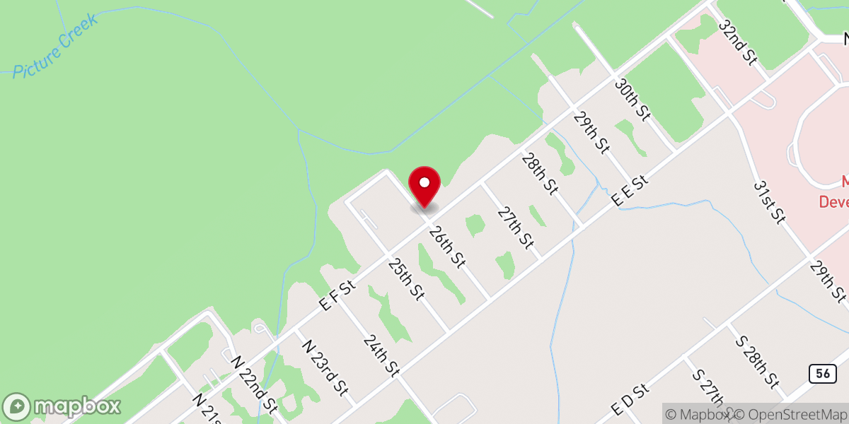 Map showing location of Union Chapel Baptist Church