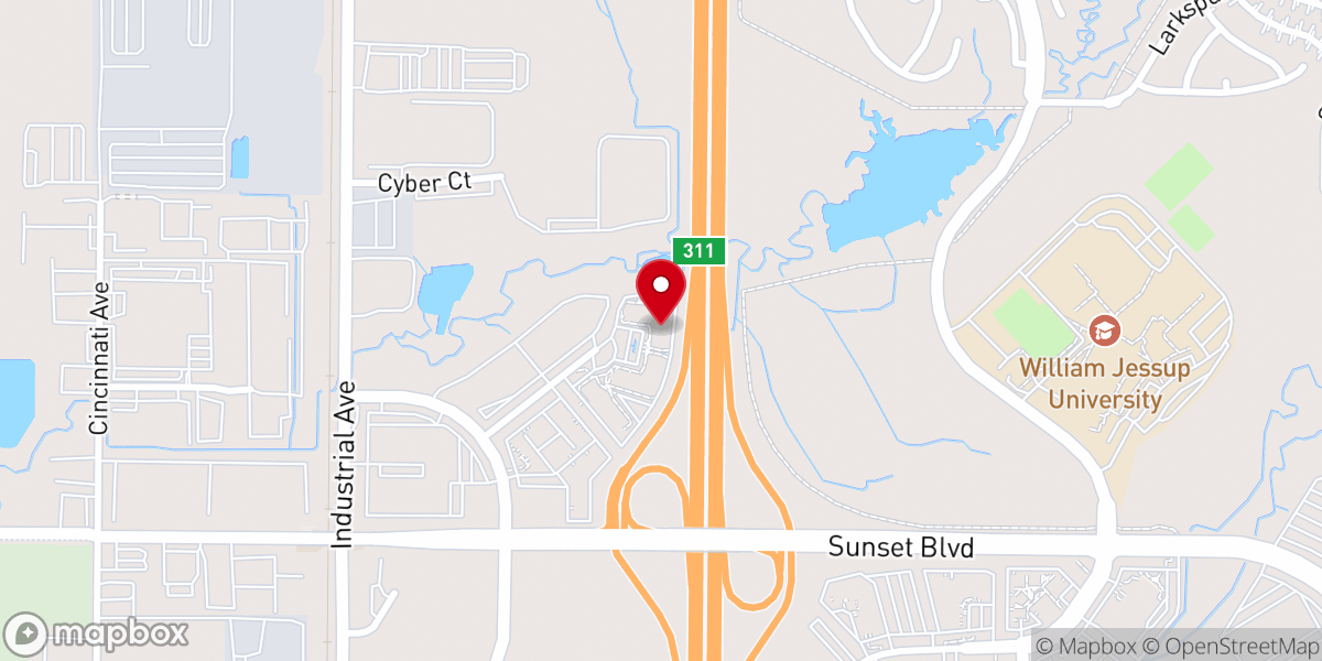 Map showing location of Creekside Church